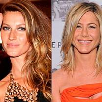 Jura? Jennifer Aniston revela que sente inveja do cabelo de Gisele Bündchen