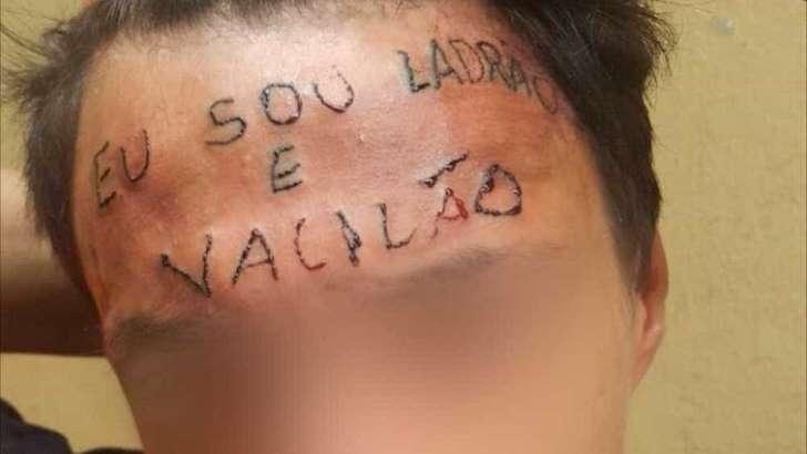 Jovem que teve testa tatuada é preso por furtar desodorantes em SP