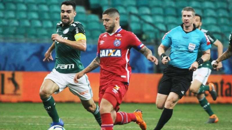 Bahia x Palmeiras na Copa do Brasil: Bruno Henrique perde pênalti, VAR muda cartão e placar não sai do zero