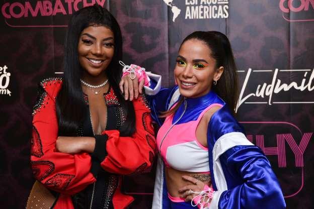 Anitta e Ludmilla cantam juntas em show e anunciam parceria