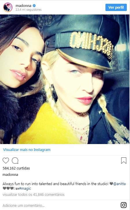 Madonna divulga tracklist de álbum e confirma parceria com Anitta
