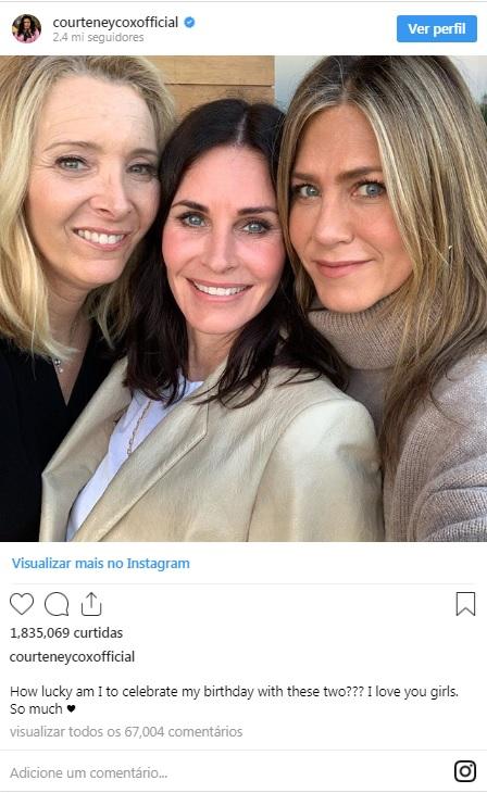 O trio feminino de “Friends” se reuniu e não estamos sabendo lidar