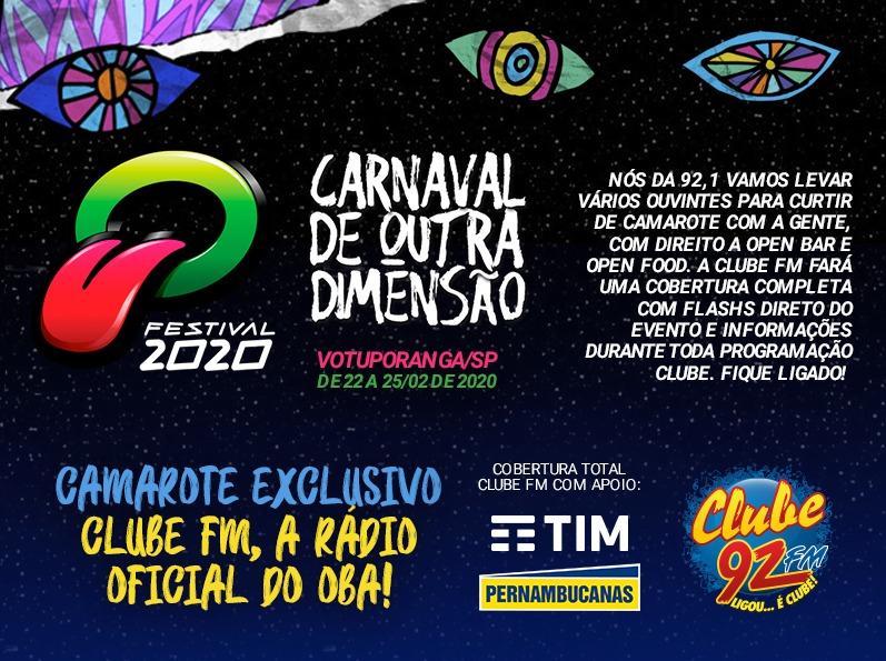 Ganhadores da promoção Camarote Exclusivo Clube FM Oba Festival Ganhadores da promoção Camarote Exclusivo Clube FM Oba Festival