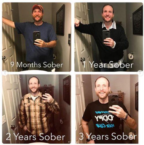 Homem para de beber e mostra fotos com 4 anos de transformação