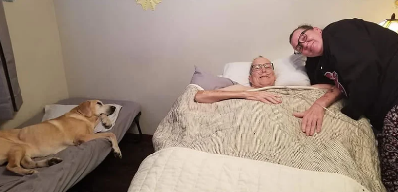 Labrador falece uma hora depois da partida do seu dono. Ficou ao seu lado até o fim!