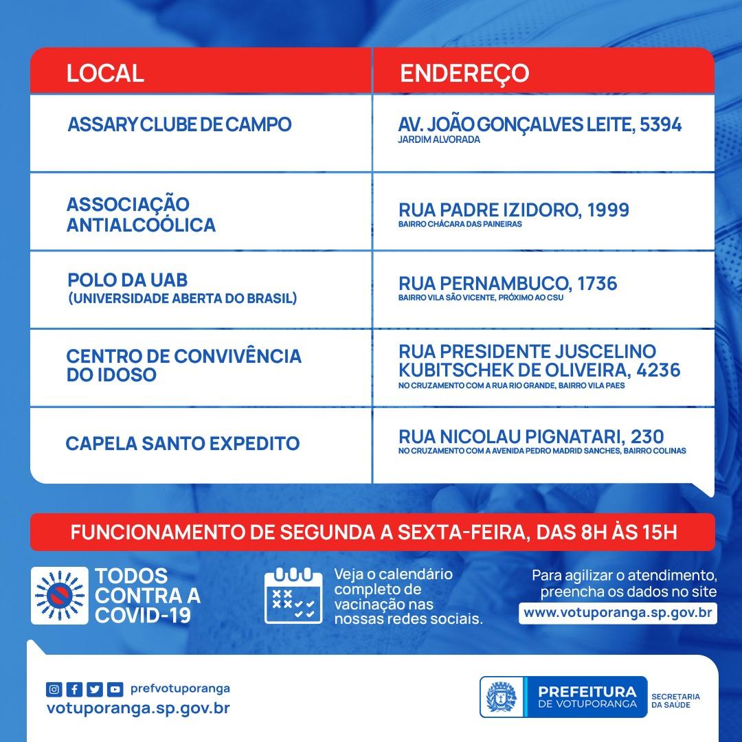 AMPLIAÇÃO DOS POSTOS DE VACINA COVID-19