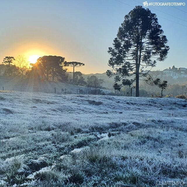Massa de ar polar deixará boa parte do país com temperaturas mais baixas
