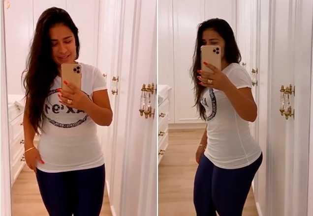 Com 25 kg a menos, Simone mostra sua nova forma