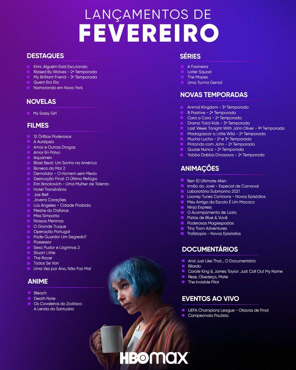 #CineClube - As novidades de fevereiro chegam no HBO Max