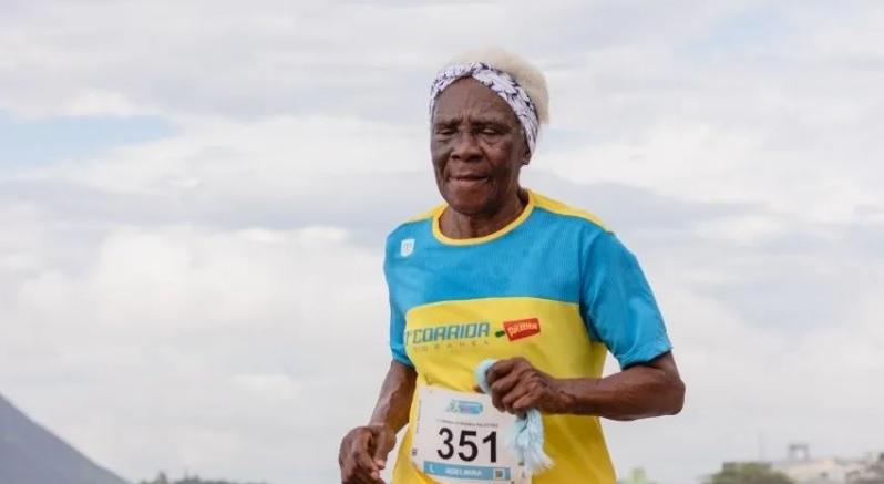 Aos 96 anos, vovó corredora esbanja disposição em provas de corrida