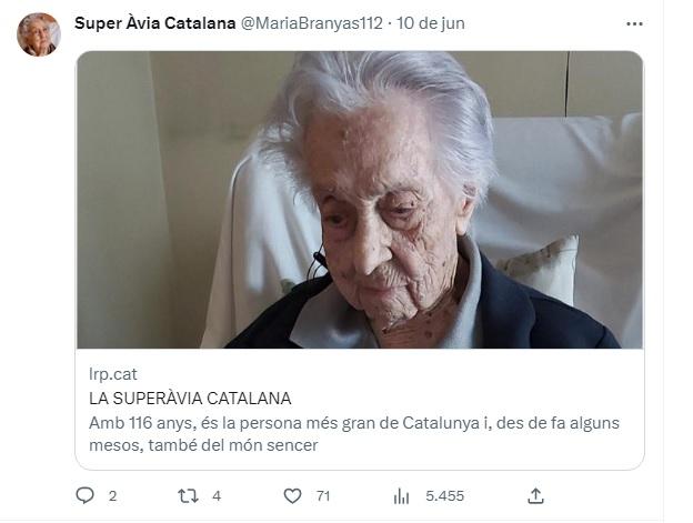 Vovó centenária espanhola compartilha segredos de longevidade e conquista sucesso no Twitter.