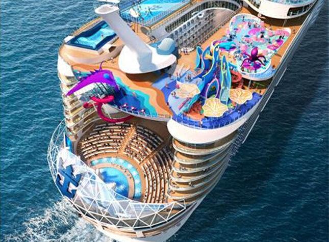 Supercruzeiro 'Ícone dos Mares': Um Paraíso Aquático com 7 Piscinas e Espaço para 10 Mil Viajantes