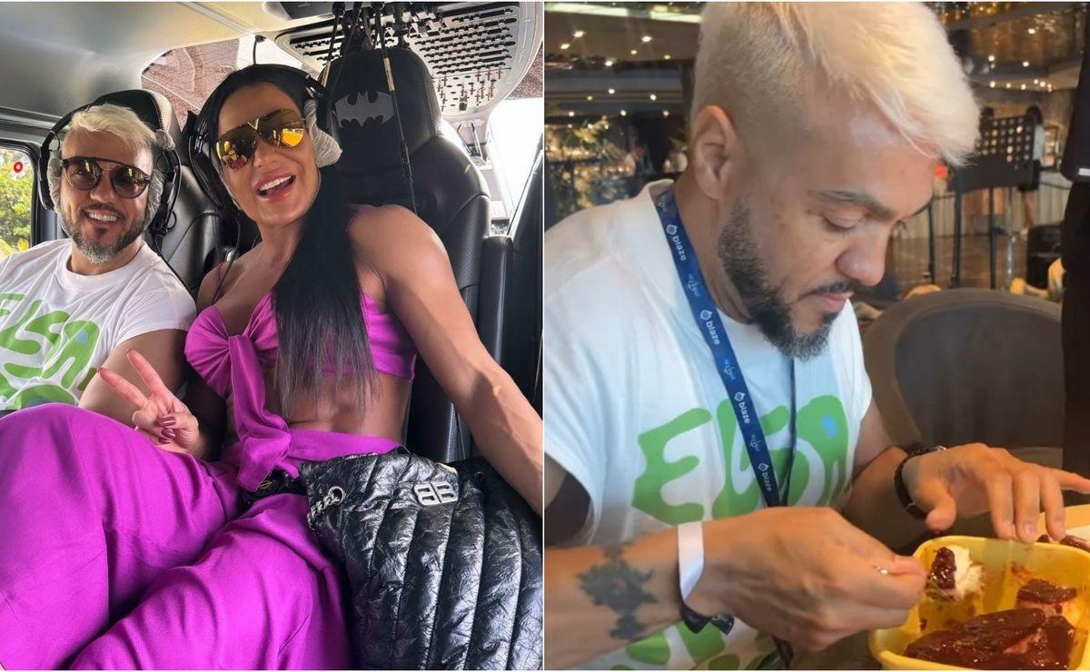 Gracyanne Barbosa leva marmitas em cruzeiro de Neymar e compartilha detalhes das férias