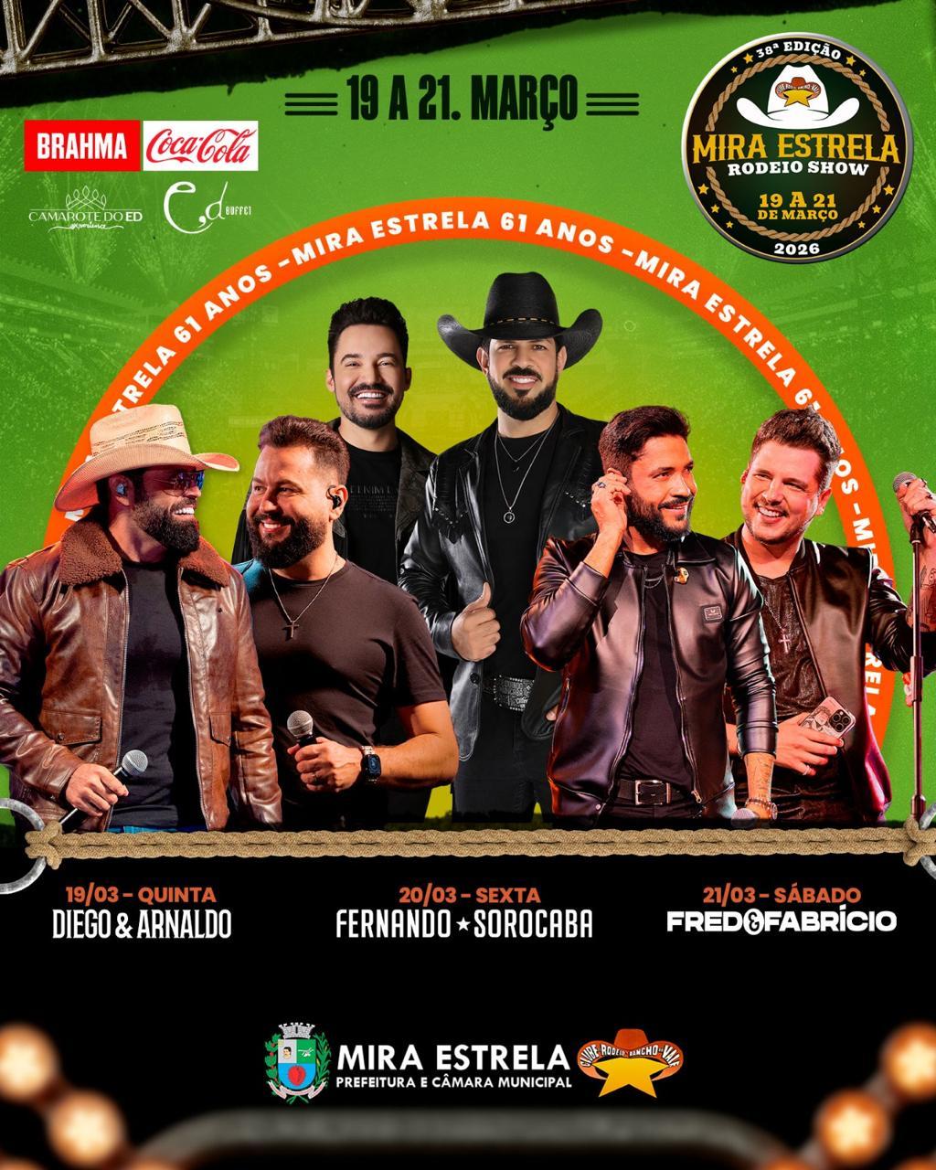 MIRA ESTRELA RODEIO SHOW 2026 38ª EDIÇÃO PROMETE SER O MAIOR EVENTO DA REGIÃO